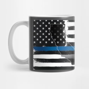 California Thin Blue Line Flag Mug